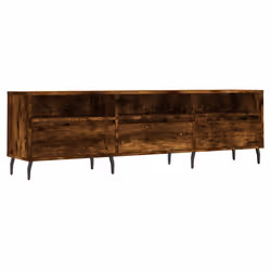 Mobile Porta TV Rovere Fumo 150x30x44,5 cm in Legno Multistratocod mxl 104898 - Vista aggiuntiva 2