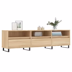 vidaXL Mobile Porta TV Rovere Sonoma 150x30x44,5 cm Legno Multistrato - Vista aggiuntiva 3