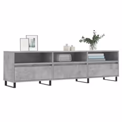 Mobile TV Grigio Cemento 150x30x44,5 cm Legno Multistratocod mxl 104196 - Vista aggiuntiva 3