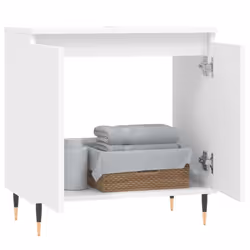 Mobile da Bagno Bianco 58x33x60 cm in Legno Multistratocod mxl 103562 - Vista aggiuntiva 3