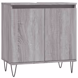 Mobile da Bagno Grigio Sonoma 58x33x60 cm in Legno Multistratocod mxl 80991 - Vista aggiuntiva 2