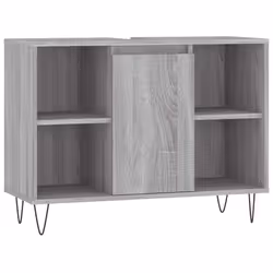 Mobile da Bagno Grigio Sonoma 80x33x60 cm in Legno Multistratocod mxl 105987 - Vista aggiuntiva 2