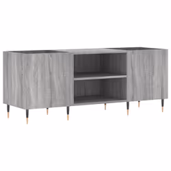 Mobile Porta Dischi Grigio Sonoma 121x38x48cm Legno Multistratocod mxl 104906 - Vista aggiuntiva 2