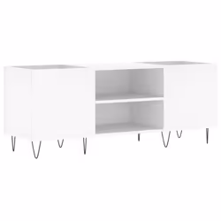 Mobile Porta Dischi Bianco 121x38x48 cm in Legno Multistratocod mxl 103482 - Vista aggiuntiva 2