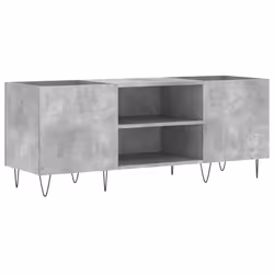 Mobile Porta Dischi Grigio Cemento 121x38x48 Legno Multistratocod mxl 80283 - Vista aggiuntiva 2