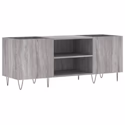 Mobile Porta Dischi Grigio Sonoma 121x38x48cm Legno Multistratocod mxl 80993 - Vista aggiuntiva 2
