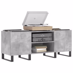 Mobile Porta Dischi Grigio Cemento 121x38x48 Legno Multistratocod mxl 104252 - Vista aggiuntiva 3