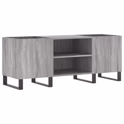 Mobile Porta Dischi Grigio Sonoma 121x38x48cm Legno Multistratocod mxl 128879 - Vista aggiuntiva 2