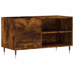 Mobile Porta Dischi Rovere Fumo 85x38x48 cm Legno Multistratocod mxl 105995 - Vista aggiuntiva 2