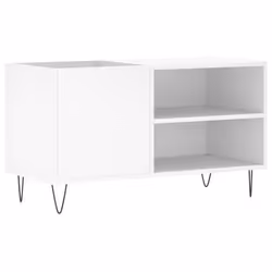 vidaXL Mobile Porta Dischi Bianco 85x38x48 cm in Legno Multistrato - Vista aggiuntiva 2