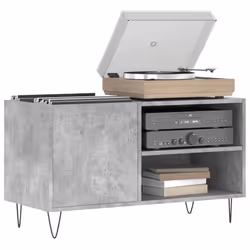 Mobile Porta Dischi Grigio Cemento 85x38x48cm Legno Multistratocod mxl 105997 - Vista aggiuntiva 3