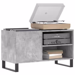 Mobile Porta Dischi Grigio Cemento 85x38x48cm Legno Multistratocod mxl 106002 - Vista aggiuntiva 3