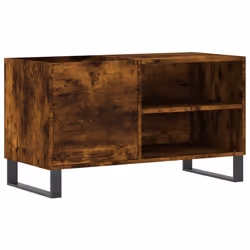 Mobile Porta Dischi Rovere Fumo 85x38x48 cm Legno Multistratocod mxl 82105 - Vista aggiuntiva 2