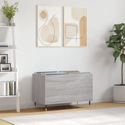 Mobile Porta Dischi, Mobile per Documenti Grigio Sonoma 74, 5x38x48 Legno Multistrato vidaXL