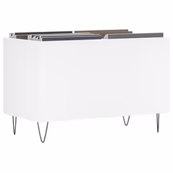 Mobile Porta Dischi Bianco 74,5x38x48 cm in Legno Multistratocod mxl 79578 - Vista aggiuntiva 3