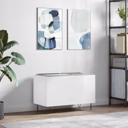 Riponete ed esponete i vostri dischi in vinile con questo mobile porta dischi pratico e classico. Materiale resistente: Il le ...