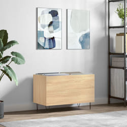 Mobile Porta Dischi, Mobile per Documenti Rovere Sonoma 74, 5x38x48 Legno Multistrato Vidaxl