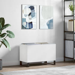 Vidaxl - Mobile Porta Dischi, Mobile per Documenti Bianco 74, 5x38x48 cm in Legno Multistrato
