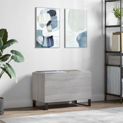 Mobile Porta Dischi, Mobile per Documenti Grigio Sonoma 74, 5x38x48 Legno Multistrato Vidaxl