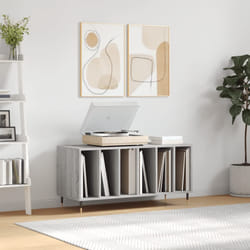 Mobile Porta Dischi Grigio Sonoma 100x38x48cm Legno Multistratocod mxl 104909