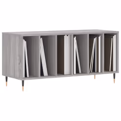 Mobile Porta Dischi Grigio Sonoma 100x38x48cm Legno Multistratocod mxl 104909 - Vista aggiuntiva 3