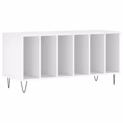 Mobile Porta Dischi Bianco 100x38x48 cm in Legno Multistratocod mxl 127608 - Vista aggiuntiva 2