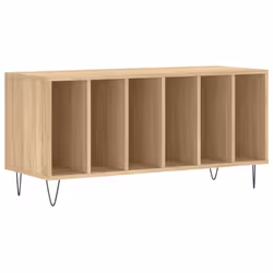 Mobile Porta Dischi Rovere Sonoma 100x38x48cm Legno Multistratocod mxl 81312 - Vista aggiuntiva 2