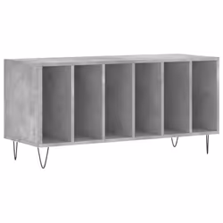 Mobile Porta Dischi Grigio Cemento 100x38x48 Legno Multistratocod mxl 104247 - Vista aggiuntiva 2