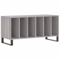 Mobile Porta Dischi Grigio Sonoma 100x38x48cm Legno Multistratocod mxl 128882 - Vista aggiuntiva 2