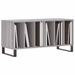 Mobile Porta Dischi Grigio Sonoma 100x38x48cm Legno Multistratocod mxl 128882 - Vista aggiuntiva 3