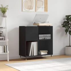Mobile Porta Dischi, Mobile per Documenti Nero 84, 5x38x89 cm in Legno Multistrato Vidaxl