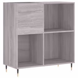 Mobile Porta Dischi Grigio Sonoma 84,5x38x89 Legno Multistratocod mxl 80996 - Vista aggiuntiva 2