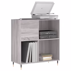 Mobile Porta Dischi Grigio Sonoma 84,5x38x89 Legno Multistratocod mxl 80996 - Vista aggiuntiva 3