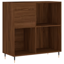 Mobile Porta Dischi Rovere Marrone 84,5x38x89 Legno Multistratocod mxl 105388 - Vista aggiuntiva 2