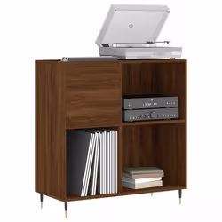 Mobile Porta Dischi Rovere Marrone 84,5x38x89 Legno Multistratocod mxl 105388 - Vista aggiuntiva 3