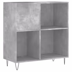Mobile Porta Dischi Grigio Cemento 84,5x38x89 Legno Multistratocod mxl 127948 - Vista aggiuntiva 2
