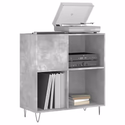 Mobile Porta Dischi Grigio Cemento 84,5x38x89 Legno Multistratocod mxl 127948 - Vista aggiuntiva 3