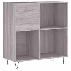 Mobile Porta Dischi Grigio Sonoma 84,5x38x89 Legno Multistratocod mxl 104910 - Vista aggiuntiva 2