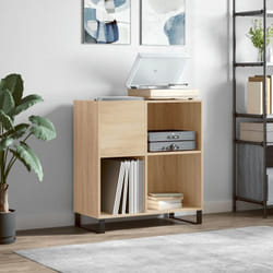 Mobile Porta Dischi, Mobile per Documenti Rovere Sonoma 84, 5x38x89 Legno Multistrato Vidaxl