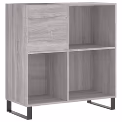 Mobile Porta Dischi Grigio Sonoma 84,5x38x89 Legno Multistratocod mxl 104911 - Vista aggiuntiva 2