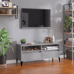 Questo classico mobile porta TV è un'aggiunta sia pratica che accattivante per i vostri interni. Materiale resistente: Il leg ...