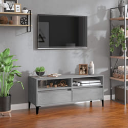 Vidaxl - Mobile Porta tv, Armadietti per tv Grigio Cemento 100x34,5x44,5 cm Legno Multistrato
