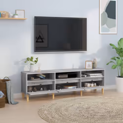 vidaXL Mobile Porta TV Grigio Sonoma 150x30x44,5 cm Legno Multistrato - Vista aggiuntiva 3
