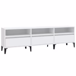 vidaXL Mobile Porta TV Bianco 150x30x44,5 cm in Legno Multistrato - Vista aggiuntiva 2