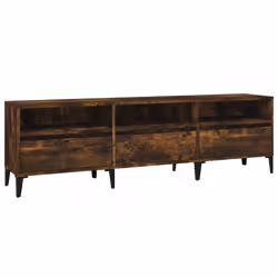 vidaXL Mobile Porta TV Rovere Fumo 150x30x44,5 cm in Legno Multistrato - Vista aggiuntiva 2