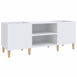 Mobile Porta Dischi Bianco 121x38x48 cm in Legno Multistratocod mxl 73208 - Vista aggiuntiva 2