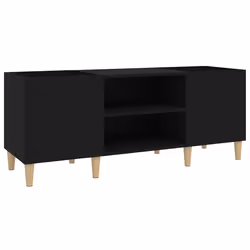 Mobile Porta Dischi Nero 121x38x48 cm in Legno Multistratocod mxl 97467 - Vista aggiuntiva 2