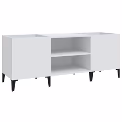 Mobile Porta Dischi Bianco 121x38x48 cm in Legno Multistratocod mxl 73472 - Vista aggiuntiva 2