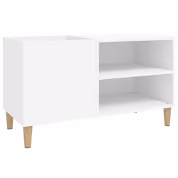 vidaXL Mobile Porta Dischi Bianco 84,5x38x48 cm in Legno Multistrato - Vista aggiuntiva 2