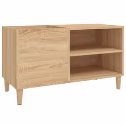 Mobile Porta Dischi Rovere Sonoma 84,5x38x48 Legno Multistratocod mxl 82347 - Vista aggiuntiva 2